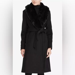 RL Faux Fur Collar Old Money Coat S/M